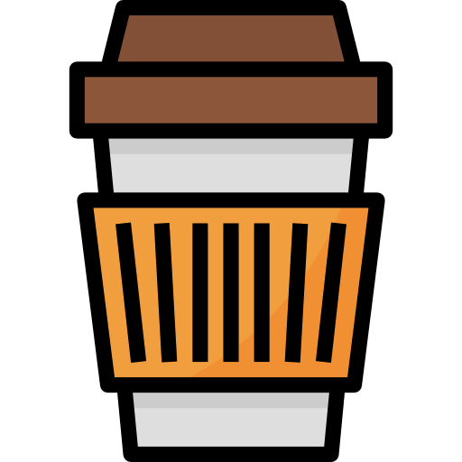 filiżanka kawy Aphiradee (monkik) Lineal Color ikona