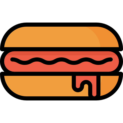 hot dog Aphiradee (monkik) Lineal Color ikona