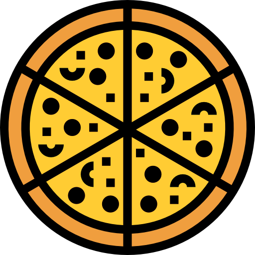 pizza Aphiradee (monkik) Lineal Color ikona