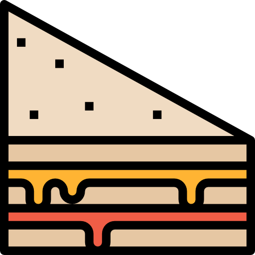 sandwich Aphiradee (monkik) Lineal Color icoon