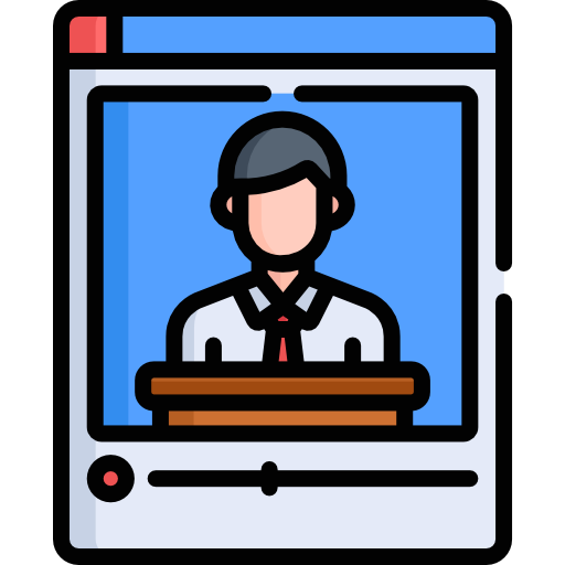 Video conference Special Lineal color icon