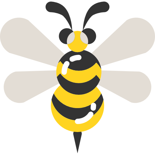 Bee Skyclick Flat icon