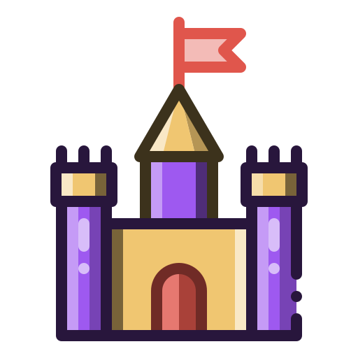 Castle Generic color lineal-color icon