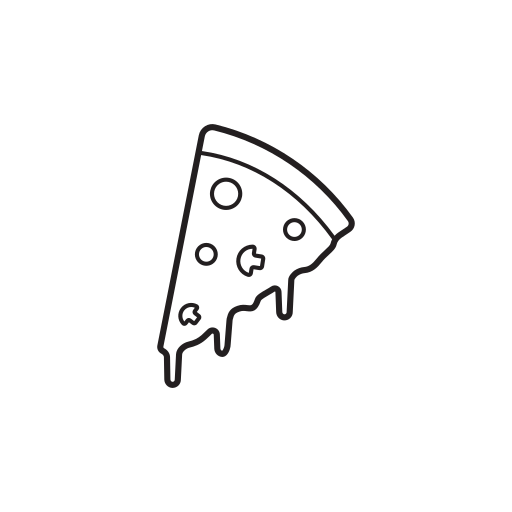 pizza Generic outline icona