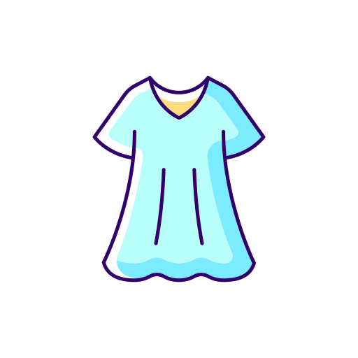 sukienka Generic color lineal-color ikona