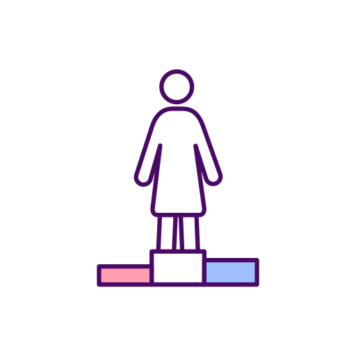 Женщина Generic color lineal-color иконка