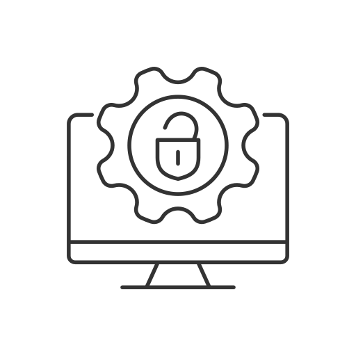 sicurezza informatica Generic outline icona