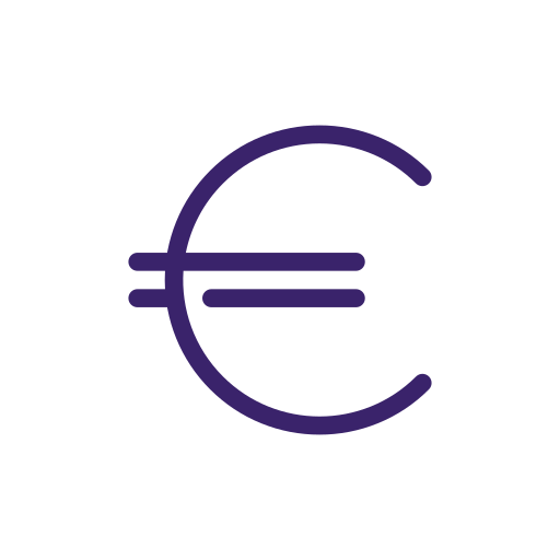 segno dell'euro Generic color lineal-color icona