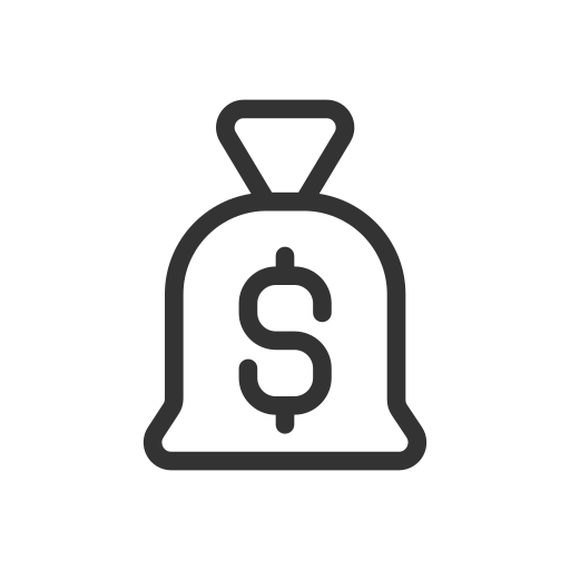 Money bag Generic outline icon