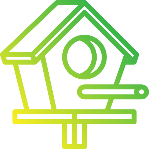 Birdhouse Skyclick Gradient icon