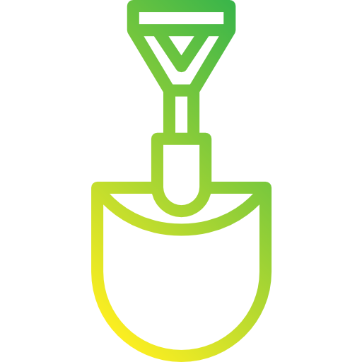 Shovel Skyclick Gradient icon