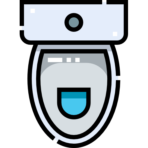 toaleta Detailed Straight Lineal color ikona