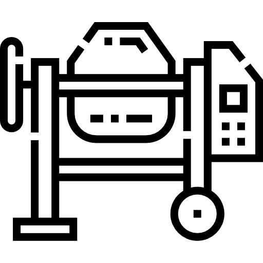 Бетономешалка Detailed Straight Lineal иконка