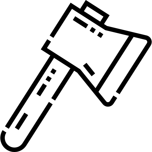 ascia Detailed Straight Lineal icona