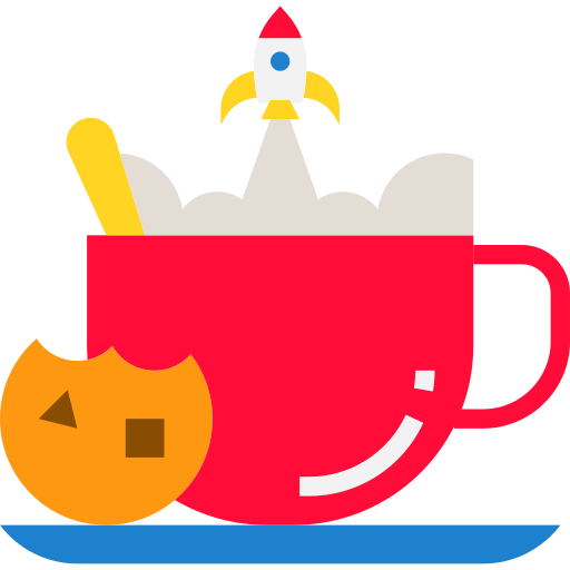 koffie Skyclick Flat icoon