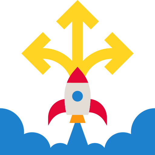Strategy Skyclick Flat icon