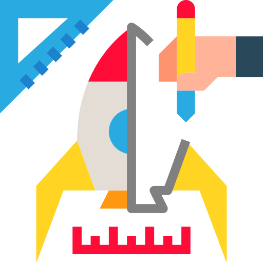 cohete Skyclick Flat icono