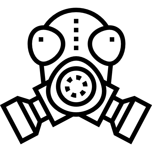 ガスマスク Detailed Straight Lineal icon