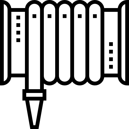 manguera de fuego Detailed Straight Lineal icono