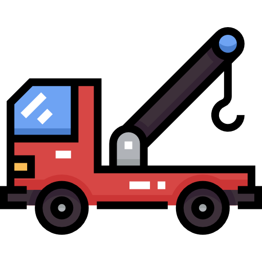 camión de remolque Detailed Straight Lineal color icono