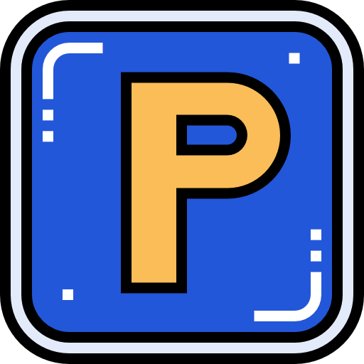 Знак парковки Detailed Straight Lineal color иконка