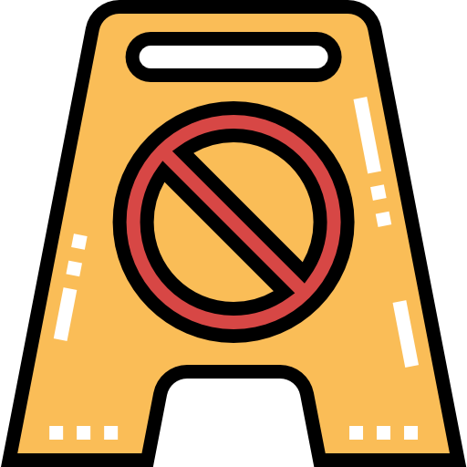 No parking Detailed Straight Lineal color icon