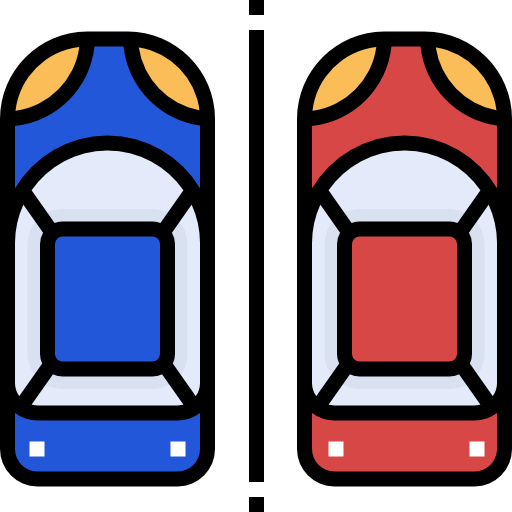 estacionamiento Detailed Straight Lineal color icono
