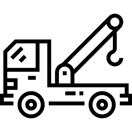 レッカー車 Detailed Straight Lineal icon