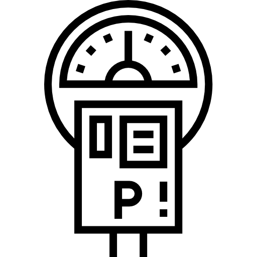 parkometr Detailed Straight Lineal ikona