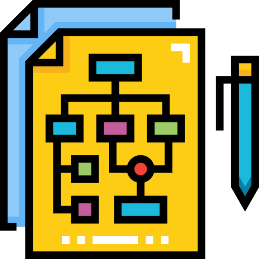 Management Detailed Straight Lineal color icon