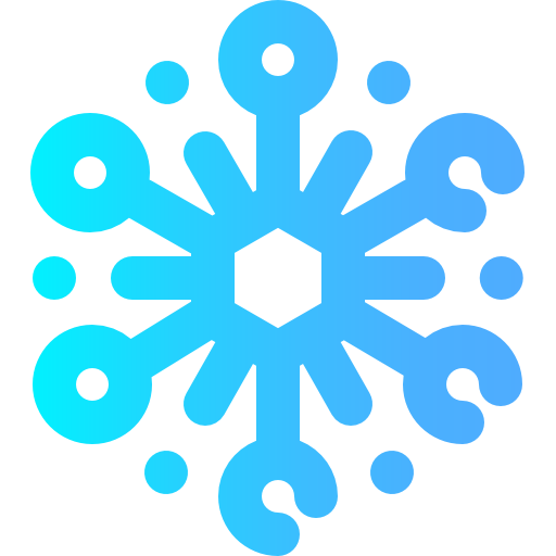 Snowflake Super Basic Omission Gradient icon