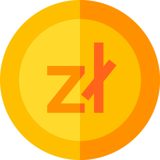 zloty Basic Straight Flat icoon