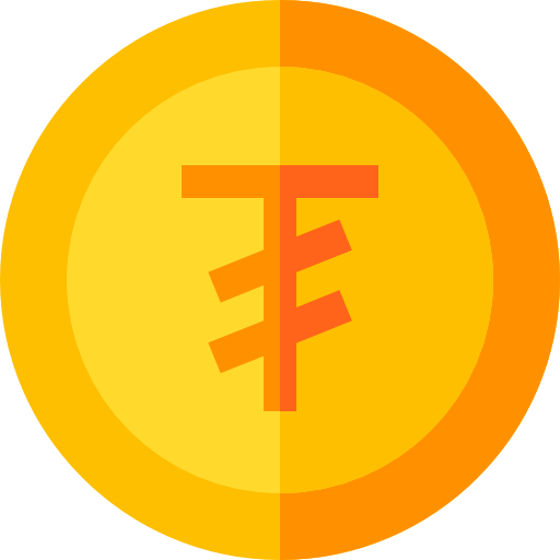 tugrik Basic Straight Flat ikona