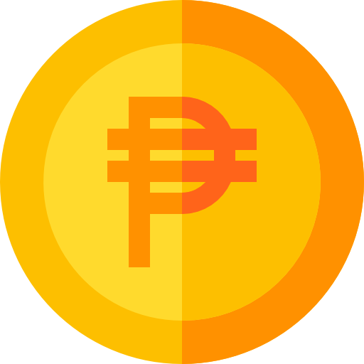 philippinischer peso Basic Straight Flat icon