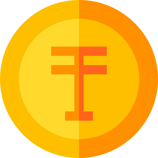 tenge Basic Straight Flat icoon