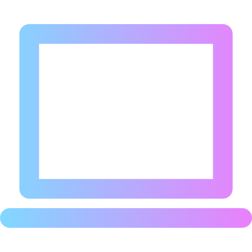 laptop Super Basic Rounded Gradient ikona