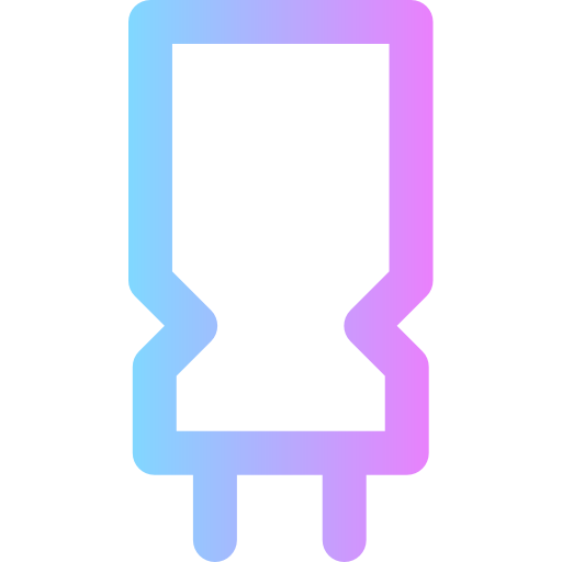 Capacitor Super Basic Rounded Gradient icon