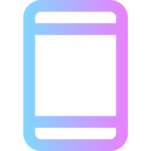 mobiele telefoon Super Basic Rounded Gradient icoon