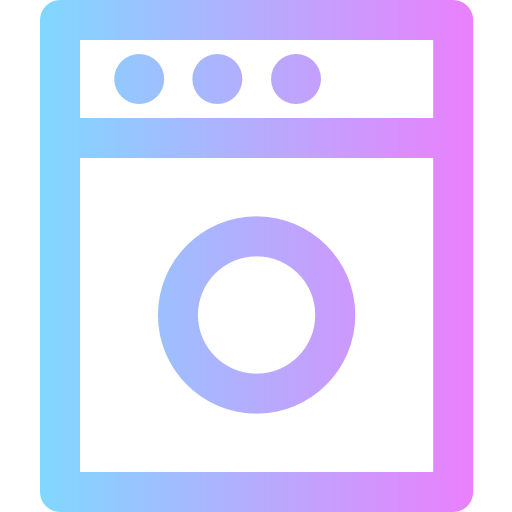 máquina de lavar Super Basic Rounded Gradient Ícone