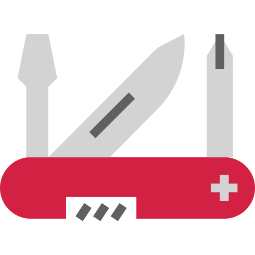 cuchillo del ejército suizo turkkub Flat icono