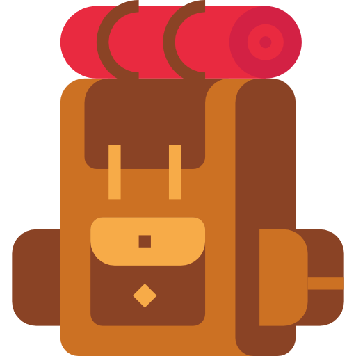 Backpack turkkub Flat icon