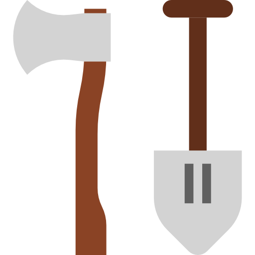 Shovel turkkub Flat icon