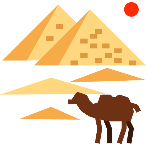 Pyramid turkkub Flat icon