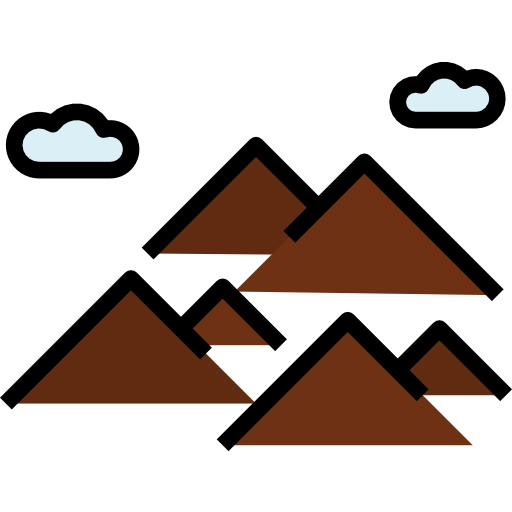 montagne turkkub Lineal Color Icône