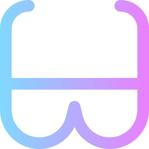 Safety glasses Super Basic Rounded Gradient icon