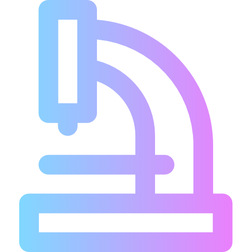 Microscope Super Basic Rounded Gradient icon