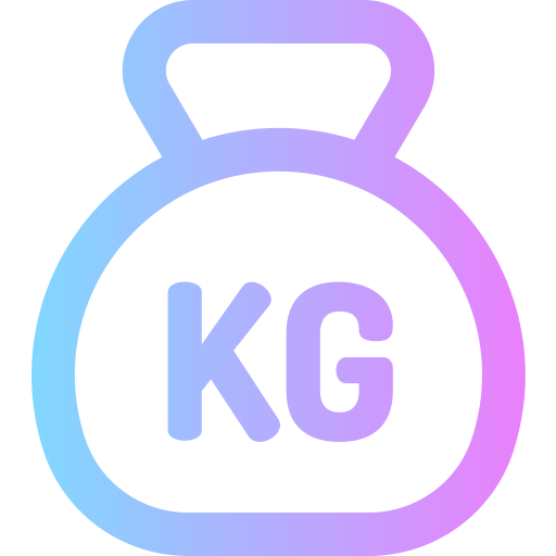 kettlebell Super Basic Rounded Gradient icoon
