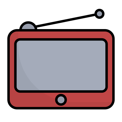 televisão portátil Generic color lineal-color Ícone