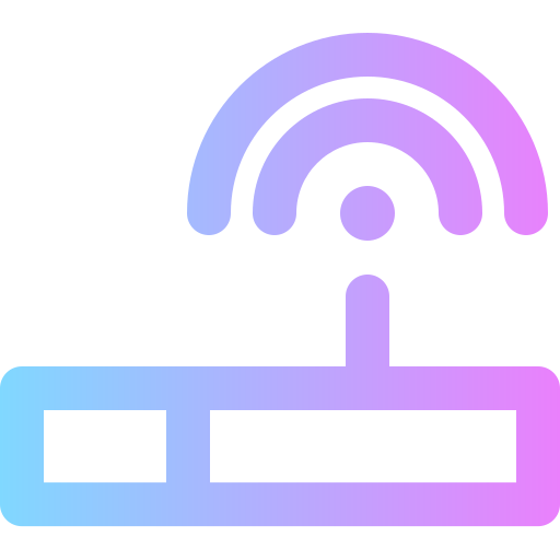 router de wifi Super Basic Rounded Gradient icono