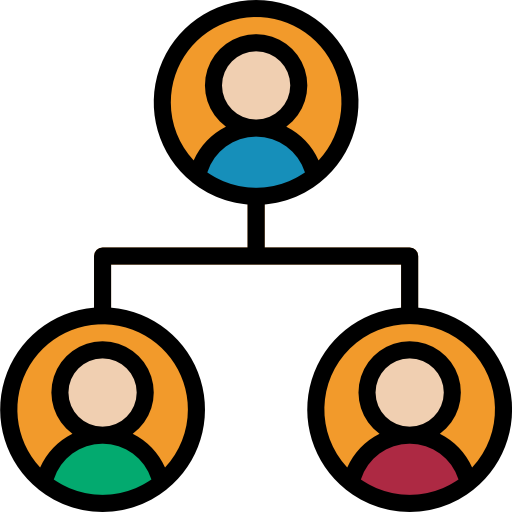Hierarchy turkkub Lineal Color icon